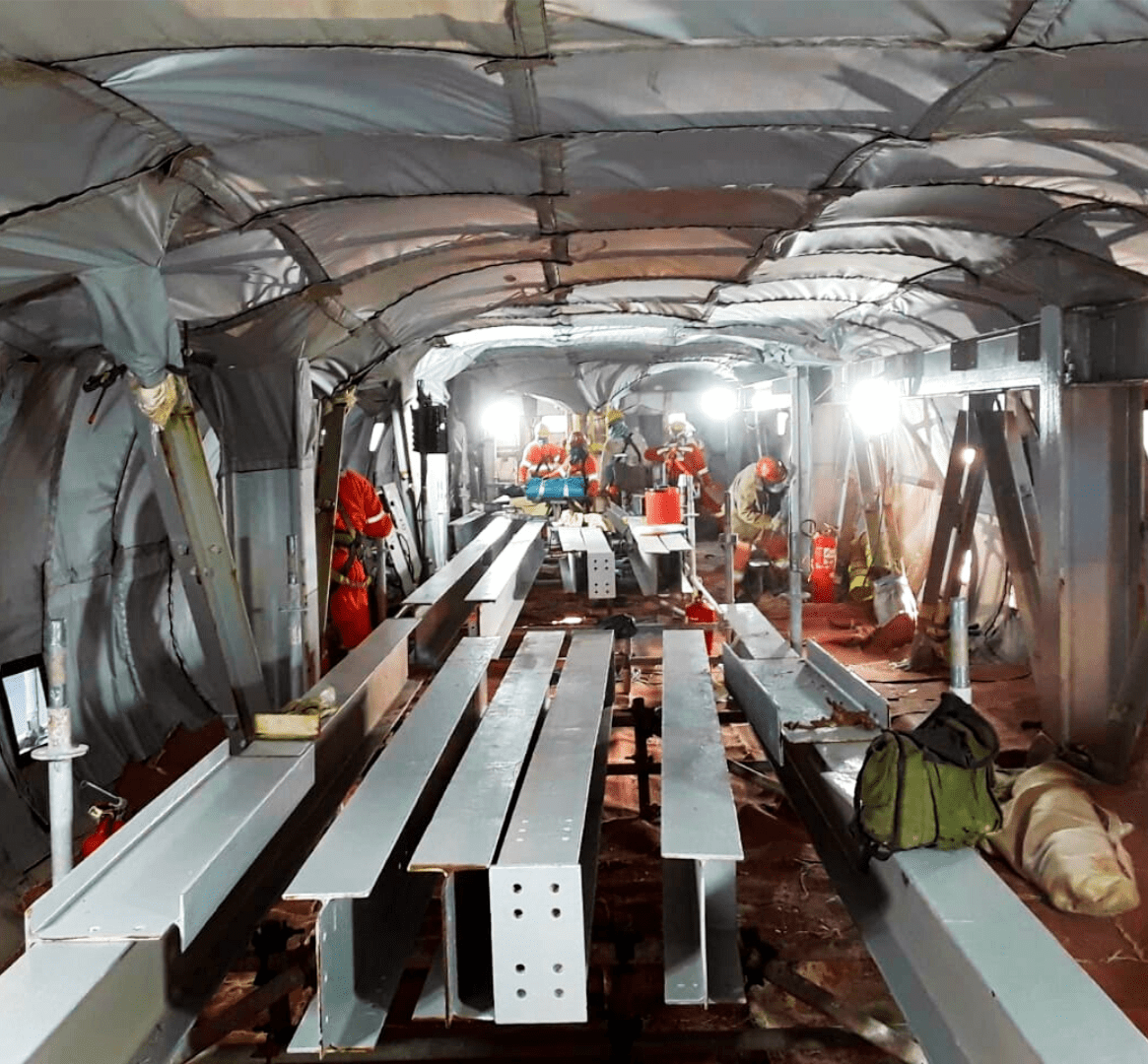 Crew Inside Brazil FPSO Habitat