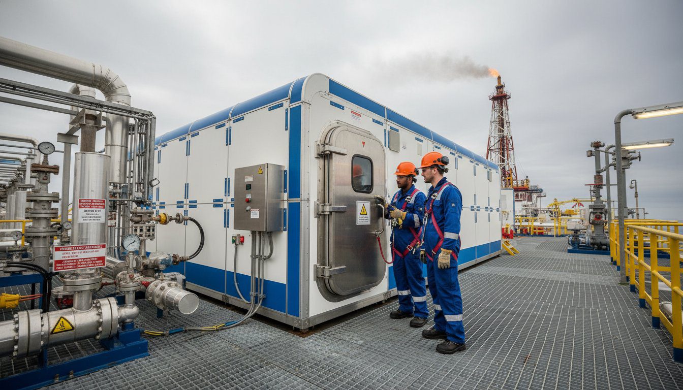 High Risk Environment Image Pressurized Habitat for Zone 1 Hazardous Area: Engineering Safety in ...