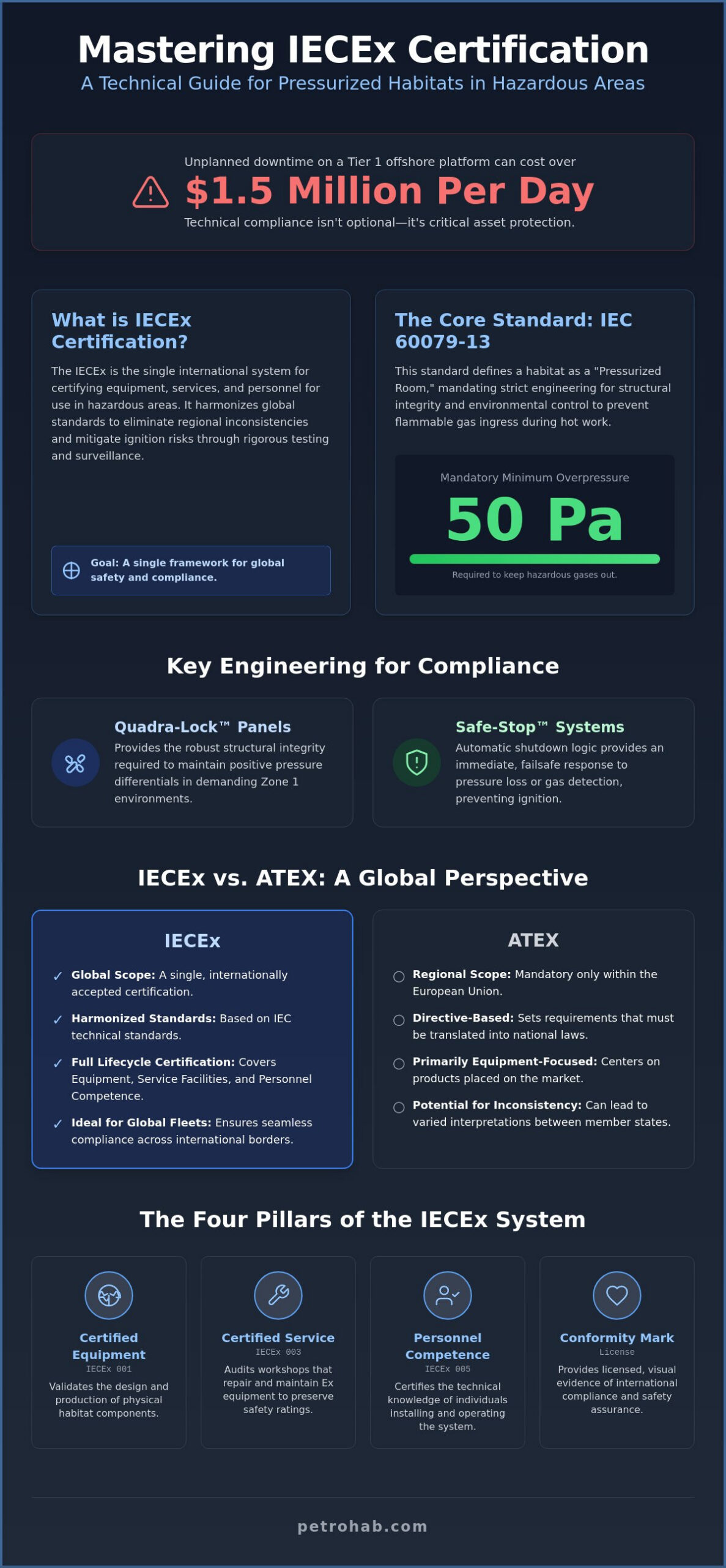 IECEx Requirements for Pressurized Habitats: The 2026 Technical Compliance Guide